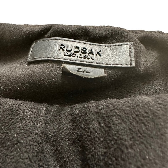Rudsak black suede leggings size L - Picture 2 of 7